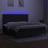 Cama Box Spring C/ Colchão e LED 200x200 cm Tecido Preto