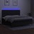 Cama Box Spring C/ Colchão e LED 200x200 cm Tecido Preto