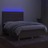 Cama Box Spring Colchão/led 140x200 cm Tecido Cinza-acastanhado