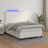 Cama Box Spring C/colchão/led 120x200cm Couro Artificial Branco