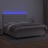 Cama Box Spring C/colchão/led 160x200cm Couro Artificial Branco