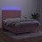 Cama Box Spring C/ Colchão/led 140x200 cm Veludo Rosa