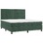 Cama Box Spring C/ Colchão/led 180x200 cm Veludo Verde-escuro