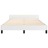 Estrutura Cama C/ Cabeceira Couro Artificial 140x190 cm Branco