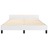 Estrutura Cama C/ Cabeceira Couro Artificial 140x190 cm Branco