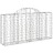 Cestos Gabião Arqueados 50 pcs 200x30x100/120 Ferro Galvanizado