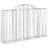 Cestos Gabião Arqueados 20 pcs 200x30x120/140 Ferro Galvanizado