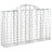 Cestos Gabião Arqueados 25 pcs 200x30x120/140 Ferro Galvanizado