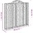 Cestos Gabião Arqueados 2pcs 200x30x180/200cm Ferro Galvanizado