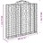 Cestos Gabião Arqueados 9pcs 200x30x180/200cm Ferro Galvanizado