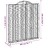 Cestos Gabião Arqueados 6pcs 200x30x220/240cm Ferro Galvanizado