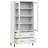 Estante C/ Pernas Metal 85x35x172,5 cm Madeira Oslo Branco