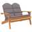 Conjunto Lounge de Jardim Adirondack Acácia Maciça 3 pcs