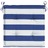 Almofadões P/ Cadeira 2pcs 40x40x3 cm Tecido Riscas Azul/branco