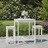 Conjunto de Bar para Jardim Pinho Maciço Branco 3 pcs