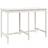 Conjunto de Bar para Jardim Pinho Maciço Branco 7 pcs