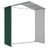 Abrigo de Jardim 191x130x198 cm Aço Galvanizado Verde