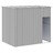 Casota Cães C/ Parque 214x661x181 cm Aço Galvaniz. Cinza-claro