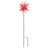 Estrelas da Morávia Dobráveis Leds/estacas 3 pcs 57 cm Vermelho