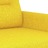 Conjunto de Sofás com Almofadões Tecido Amarelo-claro 4 pcs