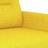 Conjunto de Sofás com Almofadões Tecido Amarelo-claro 3 pcs