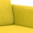 Conjunto de Sofás Veludo Amarelo 3 pcs