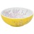 Lavatório de Bancada Redondo Φ41x14 cm Cerâmica Branco/amarelo