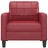 Poltrona 60 cm Couro Artificial Vermelho Tinto