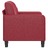 Poltrona 60 cm Couro Artificial Vermelho Tinto