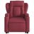 Poltrona de Massagens Reclin. Elevatória Tecido Vermelho Tinto