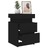 Mesa de Cabeceira com Luzes LED 35x39x55 cm Preto