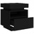 Mesa de Cabeceira com Luzes LED 40x39x48,5 cm Preto