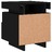 Mesa de Cabeceira com Luzes LED 40x39x48,5 cm Preto