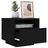 Mesa de Cabeceira com Luzes LED 40x39x37 cm Preto