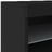 Aparador com Luzes LED 162x37x67 cm Preto