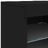 Aparador com Luzes LED 123x37x67 cm Preto