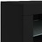 Aparador com Luzes LED 123x37x67 cm Preto