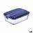 Lancheira Hermética Luminarc Easy Box Azul Vidro (6 Unidades) (1,22 L)