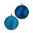 Conjunto de Bolas de Natal Azul Plástico (ø 8 cm) (6 Unidades)