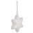 Conjunto de Decorações de Natal Estrela Branco 6,5 X 6,5 X 2 cm (24 Unidades)