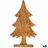 Figura Decorativa árvore de Natal Dourado Madeira 5,1 X 49,5 X 25,5 cm (6 Unidades)