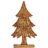 Figura Decorativa árvore de Natal Dourado Madeira 5 X 39 X 22 cm (6 Unidades)