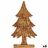 Figura Decorativa árvore de Natal Dourado Madeira 5 X 39 X 22 cm (6 Unidades)