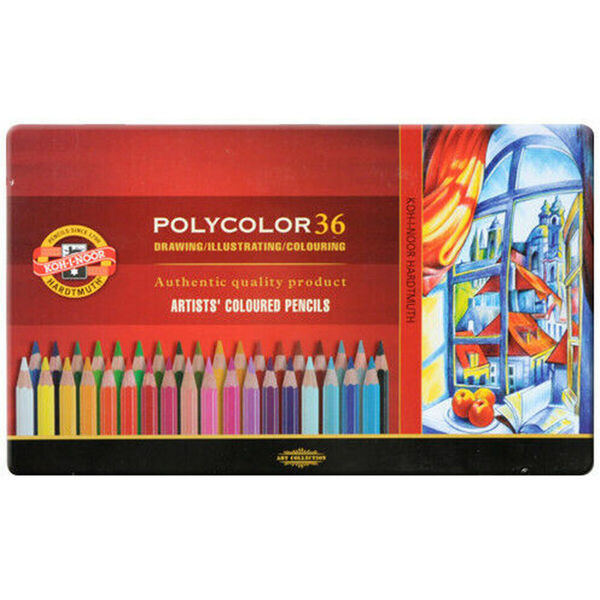 Lápis de Cor Polycolor 3825, 36 Unidades